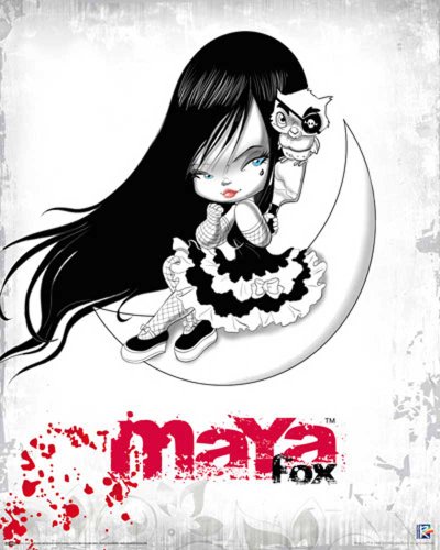 Maya Fox - Moon Manga Anime Mini Poster Plakat Druck - Grösse 40x50 cm von empireposter