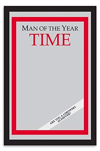 empireposter - Fun - Man Of The Year - Größe (cm), ca. 20x30 - Bedruckter Spiegel, NEU - Beschreibung: - Bedruckter Wandspiegel mit schwarzem Kunststoffrahmen in Holzoptik - von merchandiseonline