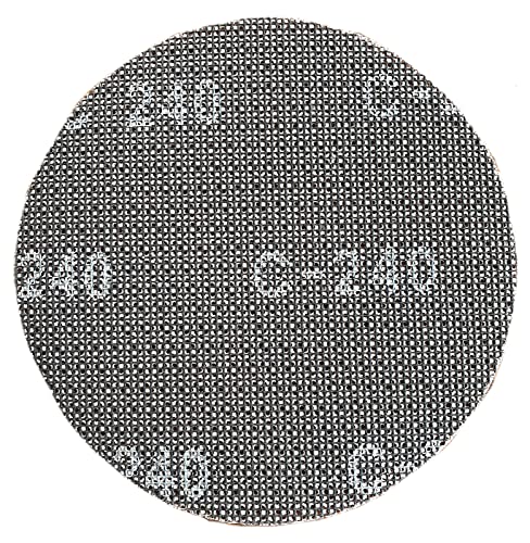 Empora Schleifgitter Klett Ø 225 mm (10 Stück) - Mesh Disc C40-C320 - Schleifscheibe Giraffe Langhalsschleifer - Schleifscheibe mit Klettbefestigungssystem (C240) von Empora