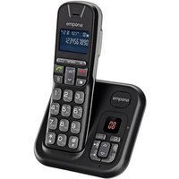 Emporia TH-21AB DECT Schnurloses Telefon analog Anrufbeantworter, Freisprechen, für Hörgeräte kom von Emporia