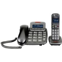 Emporia TH-21ABB Schnurloses Telefon analog Anrufbeantworter, Freisprechen, für Hörgeräte kompati von Emporia