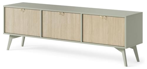 Emporius Hellgrün TV-Schrank 160 cm Wood - TV-Tisch, Wohnzimmer, TV-Lowboard - Modern Design - Gold Aluminium Griffen Emporius Hellgrün TV-Schrank 160 cm Wood - TV-Tisch, Wohnzimmer, TV-Lowboard - Modern Design - Gold Aluminium Griffen von Emporius