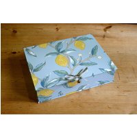 William Morris Lemons Aqua Box Datei A4 Home Office Collection von EmptyBoxCo