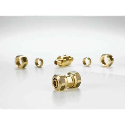 Verbindungskupplung PUR-THERM 17x2mm, VE 10 Stck, f Kst.-Rohre, MS von Empur