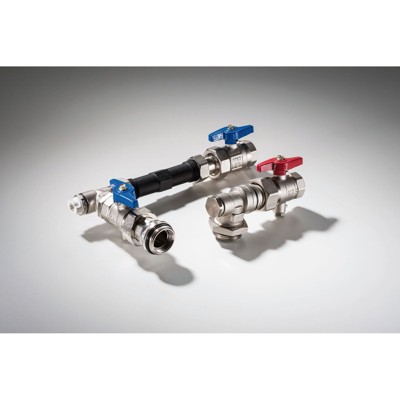 WMZ-Anschluss-Set 90°, 1/2", komplett vormontiert, 110mm von Empur