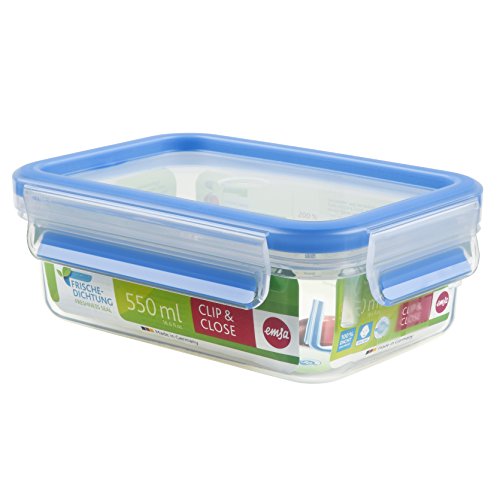 Emsa Clip & Close Frischhaltedose 0.55 L, Brotdose, Frischhaltebox, Brotbox, 508538 Emsa Clip & Close Frischhaltedose 0.55 L, Brotdose, Frischhaltebox, Brotbox, 508538 von Emsa