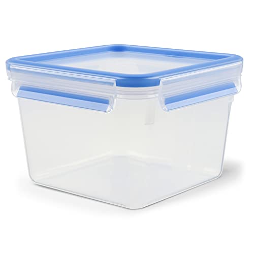 EMSA Clip & Close Frischhaltedose, quadratisch, 1,75 L, mit Deckel, Aufbewahrungsbox, 100 Prozent dicht, spülmaschinen-, gefrier-, mikrowellenfest, Transparent, Blau, Made in Germany, 508537 EMSA Clip & Close Frischhaltedose, quadratisch, 1,75 L, mit Deckel, Aufbewahrungsbox, 100 Prozent dicht, spülmaschinen-, gefrier-, mikrowellenfest, Transparent, Blau, Made in Germany, 508537 von Emsa