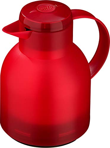Emsa Isolierkanne Samba, Polypropylene, Transluzent Rot, 1 L von Emsa
