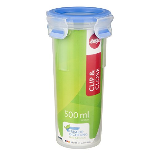 Emsa Clip & Close Trinkbecher 0.50 L, Getränkebecher, Trinkdose, Becher mit Deckel, 508554 von Emsa