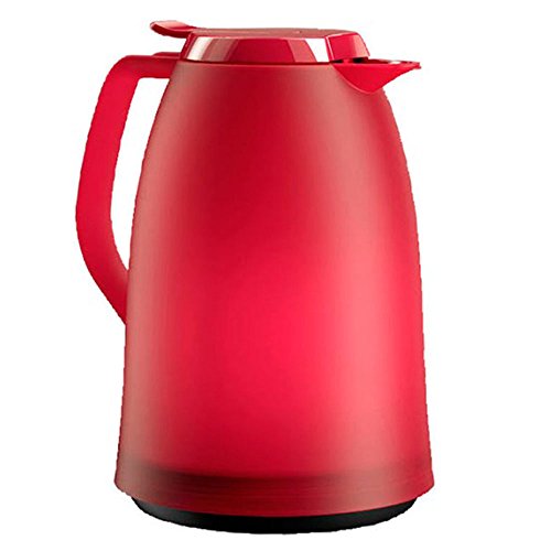 Emsa 514503 Mambo Isolierkanne | 1 Liter | Quick Tip Verschluss | 100% dicht | Hält 12 h heiß /24 h kalt | Pink-Rot von Emsa