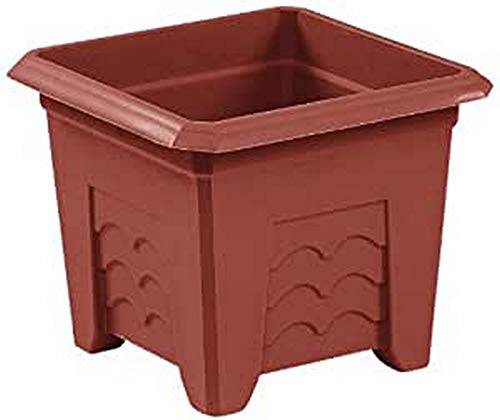 Emsa 985351400 Blumenkübel, eckig 35 x 35 cm terracotta TERRA GRANDE von Emsa