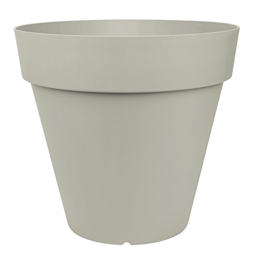 Emsa Blumenkübel für den Balkon, Ø 25 cm, Seidengrau, City Classic, 517638 von Emsa