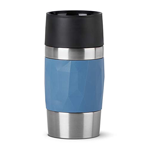 Emsa N21602 Travel Mug Compact Thermo-/Isolierbecher aus Edelstahl | 0,3 Liter | 3h heiß | 6h kalt | BPA-Frei | 100% dicht | auslaufsicher | spülmaschinengeeignet | 360°-Trinköffnung | Blau Emsa N21602 Travel Mug Compact Thermo-/Isolierbecher aus Edelstahl | 0,3 Liter | 3h heiß | 6h kalt | BPA-Frei | 100% dicht | auslaufsicher | spülmaschinengeeignet | 360°-Trinköffnung | Blau von Emsa