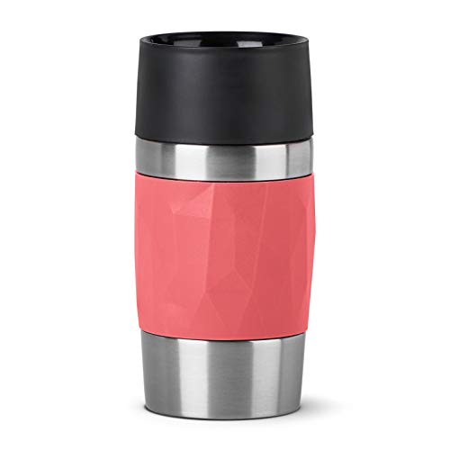 Emsa N21604 Travel Mug Compact Thermo-/Isolierbecher aus Edelstahl | 0,3 Liter | 3h heiß | 6h kalt | BPA-Frei | 100% dicht | auslaufsicher | spülmaschinengeeignet | 360°-Trinköffnung | Korallenrot Emsa N21604 Travel Mug Compact Thermo-/Isolierbecher aus Edelstahl | 0,3 Liter | 3h heiß | 6h kalt | BPA-Frei | 100% dicht | auslaufsicher | spülmaschinengeeignet | 360°-Trinköffnung | Korallenrot von Emsa
