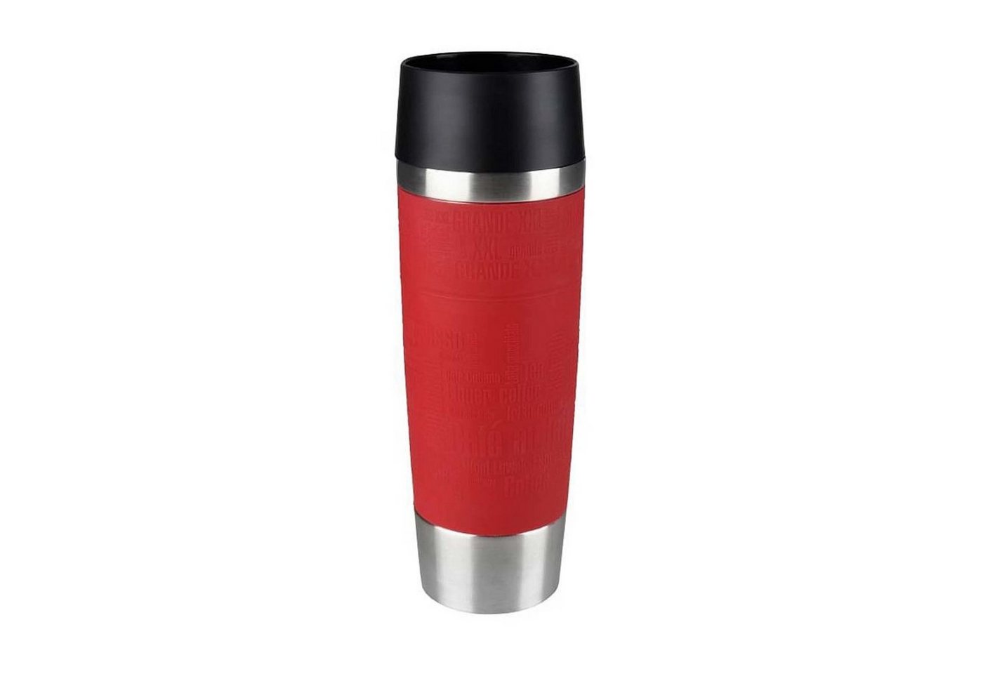 Emsa Thermobecher Isolierbecher Manschette XXL Travel Mug Grande, Edelstahl, Silikon von Emsa