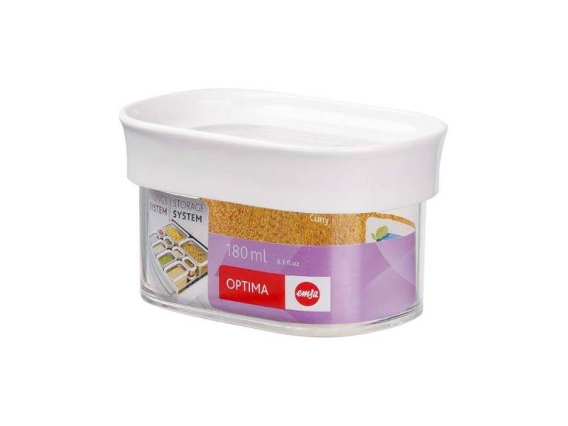 Emsa Vorratsdose EMSA Vorratsdose 'OPTIMA' rechteckig 0,18 l, TPE (Thermoplastisches Elastomer), MS (Styrenmethylmethacrylate) von Emsa
