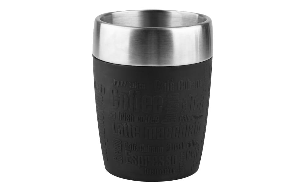 Isobecher Travel Cup in schwarz, 0,2 l von Emsa