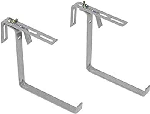 POETIC/EMSA - BASIC Blumenkastenhalter - Für Geländerbreiten von 3 - 14 cm - Farbe Aluminium - Tragkraft 25kg von Emsa