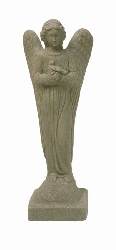 Emsco Group Morning Angel Statue – natürliches Sandstein-Aussehen – aus Kunstharz – leicht – Höhe 73,7 cm von Emsco Group