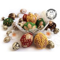 Gestrickte Ostereier Auf Echten Eischalen Ostern Korbfüller Occhi-Spitzenornament Osterdeko Osterzauber Oster Geschenkidee Volkskunst Gestrickte Ostereier Auf Echten Eischalen Ostern Korbfüller Occhi-Spitzenornament Osterdeko Osterzauber Oster Geschenkidee Volkskunst von EmtaMonikaPoplawska