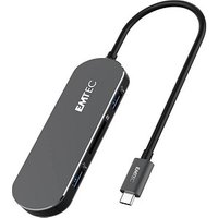 EMTEC USB-Hub T650C Type-C 3-fach schwarz EMTEC USB-Hub T650C Type-C 3-fach schwarz von Emtec