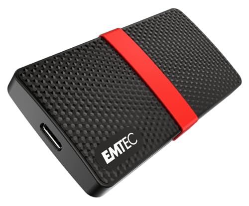 Emtec ECSSD2TX200 tragbare SSD – 3.1 Gen1 – Kollektion X200 Power Plus – 3D NAND – 2 Tera von Emtec