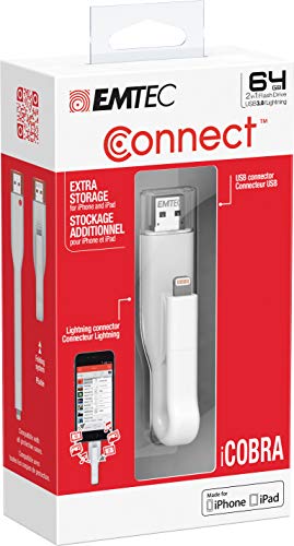 Emtec icobra USB 3.0 Lightning weiß 64GB von Emtec