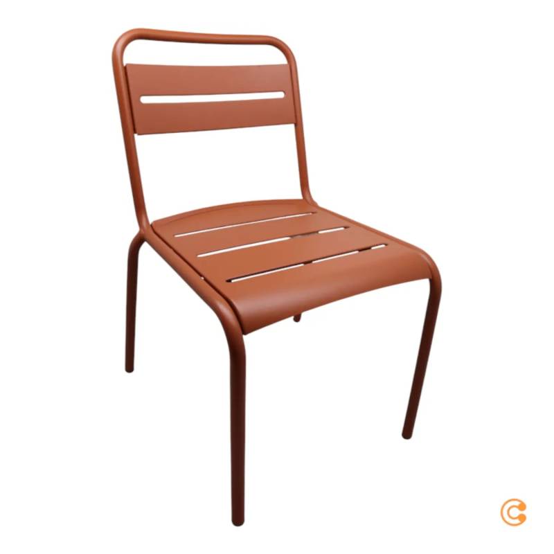 B-Ware Emu Star Gartenstuhl Sitzmöbel Aluminium Maple Red Stapelbar von Emu