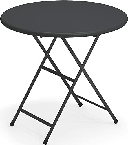 Emu Arc en Ciel runder Klapptisch Ø cm. 80 Schwarz Farbe Code 24 von Emu