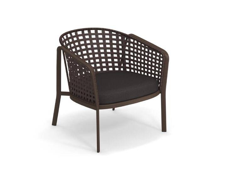 Emu Carousel Loungesessel Sqaure Twist 1217, indischbraun / braun von Emu
