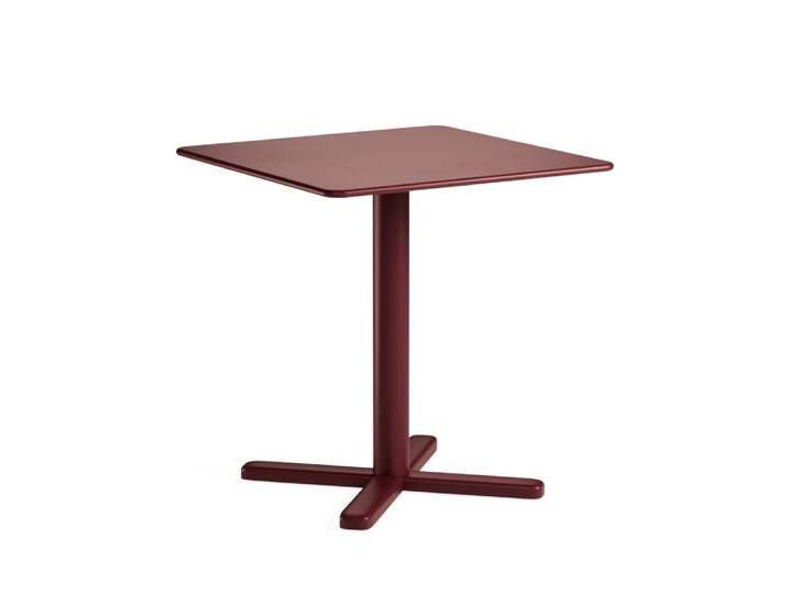 Emu Darwin Tisch, 70 x 70 cm, intensives rot von Emu