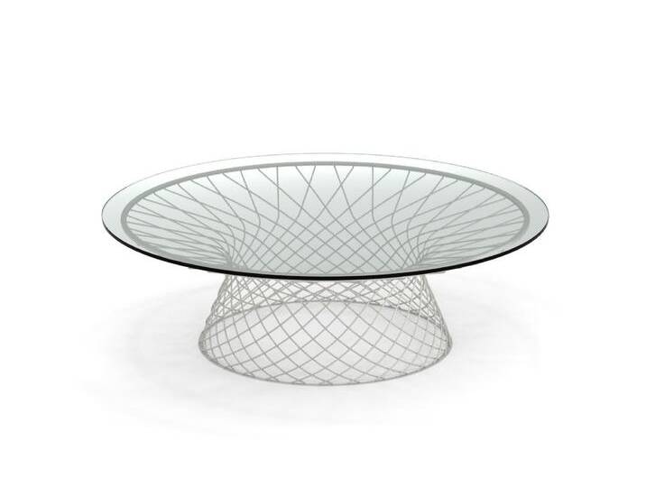Emu Heaven Couchtisch, Ø 120 cm, weiß / transparent von Emu