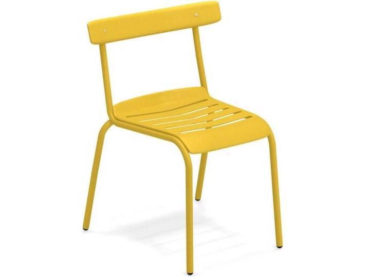 Stuhl Miky Emu Group currygelb, Designer Florent Coirier, 77x56x55 cm von Emu