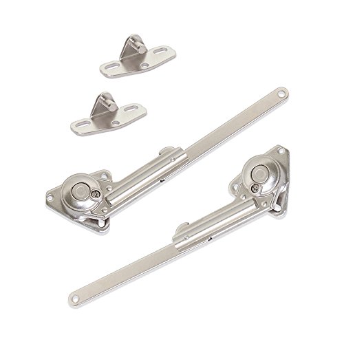 Emuca 1275607 Klappenhalter für Hubtüren mit Zubehör, 2er Set Emuca 1275607 Klappenhalter für Hubtüren mit Zubehör, 2er Set von Emuca