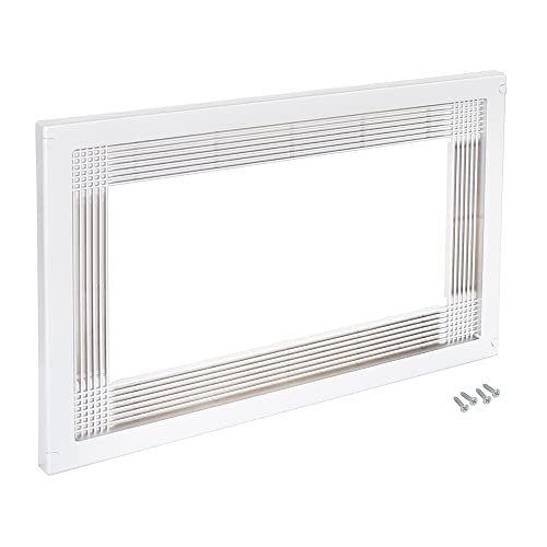 Emuca 8934715 Rahmen zum Einlassen von Mikrowellen in Möbel mit 60 cm aus weißem Kunststoff von Emuca