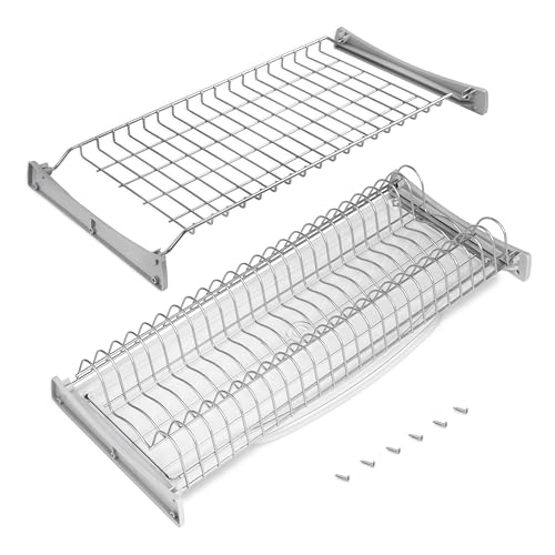 Emuca - Abtropfgestell Suprastar für hohe Module, 600mm, Grau metallic, Stahl von Emuca