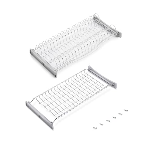 Emuca - Abtropfgestell Suprastar für hohe Module, Innenraum 560-570mm, Verchromt, Stahl von Emuca