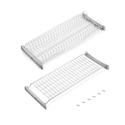 Emuca - Abtropfgestell Suprastar für hohe Module, Innenraum 660-670mm, Verchromt, Stahl von Emuca