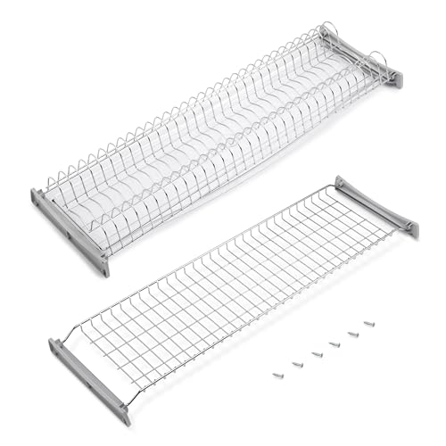 Emuca - Abtropfgestell Suprastar für hohe Module, Innenraum 860-870mm, Verchromt, Stahl von Emuca
