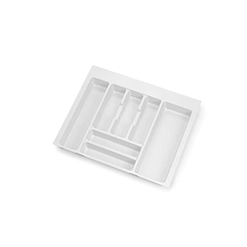 Emuca - Besteckfach für Küchenschublade Vertex/Concept 500, Modul 600 mm, Spanplatte 16mm, Kunststoff, Weiß Emuca - Besteckfach für Küchenschublade Vertex/Concept 500, Modul 600 mm, Spanplatte 16mm, Kunststoff, Weiß von Emuca