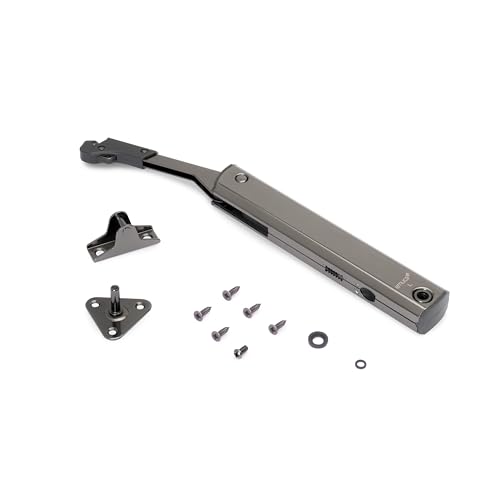 Emuca - Frontliftbeschlag für möbel Hubtüren, Komplettset für Klappenhöhen, stärke 1440-2200, Stahl, Titanium Emuca - Frontliftbeschlag für möbel Hubtüren, Komplettset für Klappenhöhen, stärke 1440-2200, Stahl, Titanium von Emuca