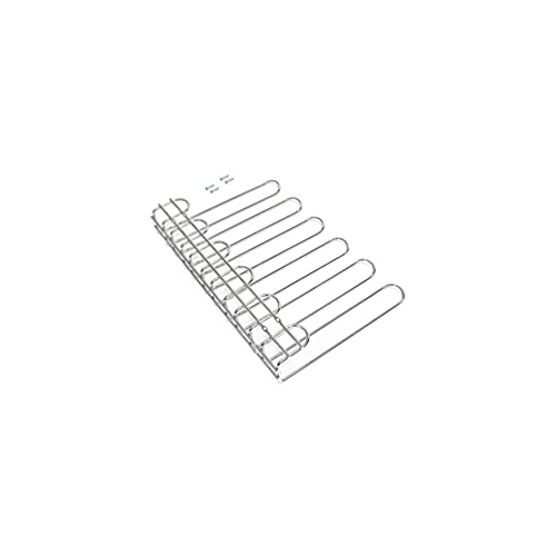 Emuca - Gläserhalter mit 5 Zeilen für Möbel, Gläserschiene für Regale oder Bars, 320 mm, Stahl, verchromt von Emuca