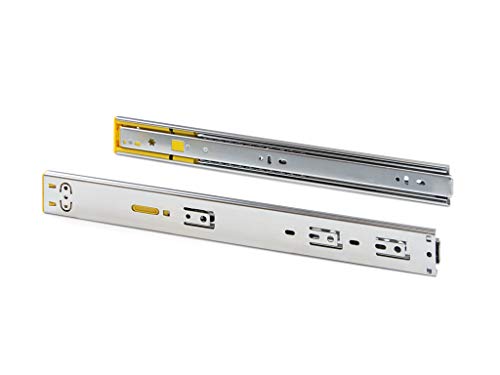 Emuca - Satz Führungen für Schublade 45x300mm, Set Schubladenführungen vollauszug mit Rollen, Kugelauszug,Push-System, sanftes Schließen, Verzinkt, Lot von 5 Emuca - Satz Führungen für Schublade 45x300mm, Set Schubladenführungen vollauszug mit Rollen, Kugelauszug,Push-System, sanftes Schließen, Verzinkt, Lot von 5 von Emuca