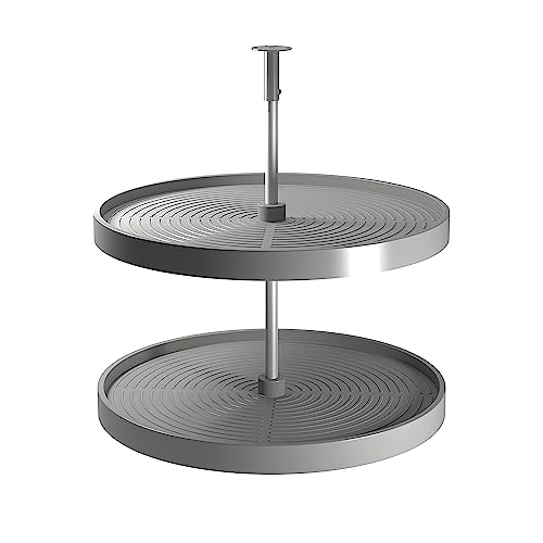 Emuca - Satz Shelvo runde Ablagen für Küchenmodul, 800, Grau Kunststoff und Aluminium von Emuca