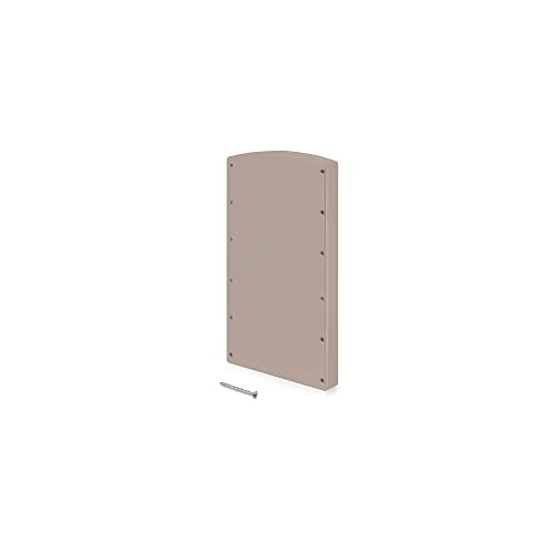 Emuca - Seitlicher Abstandhalter für Kleiderlift, Schrauben zur Montage enthalten, Kunststoff, Steingrau, 2 st Emuca - Seitlicher Abstandhalter für Kleiderlift, Schrauben zur Montage enthalten, Kunststoff, Steingrau, 2 st von Emuca