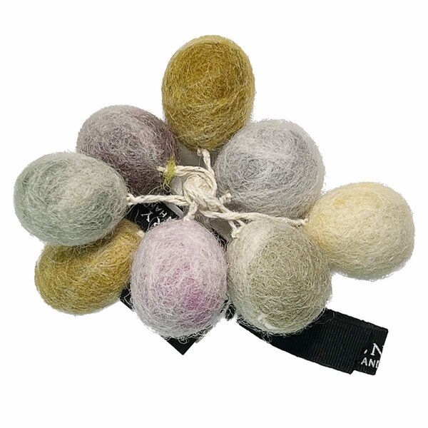Gry & Sif Filz-Ostereier Pastellfarben marmoriert 8er Set von Gry & Sif
