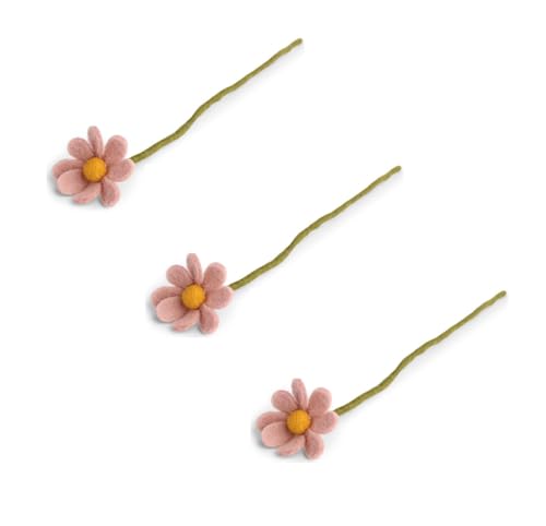 Gry & SIF künstliche Blume, künstliche Anemone, Margerite aus Filz, Osterdeko, Frühlingsdeko für den Eingangsbereich, Handmade, Fairtrade | 3X Margeriten alt-rosa, 30 cm Gry & SIF künstliche Blume, künstliche Anemone, Margerite aus Filz, Osterdeko, Frühlingsdeko für den Eingangsbereich, Handmade, Fairtrade | 3X Margeriten alt-rosa, 30 cm von Gry & Sif