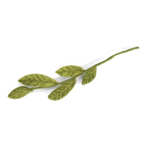 Én Gry & Sif künstliche Filzzweige, Flexibler Zweig, Stängel, Stengel, Blattzweige, Dekozweige aus Filz, künstliche Pflanze, Handmade, Fairtrade (gemischte Blätter) - jeweils 1 Stück von Én Gry & Sif