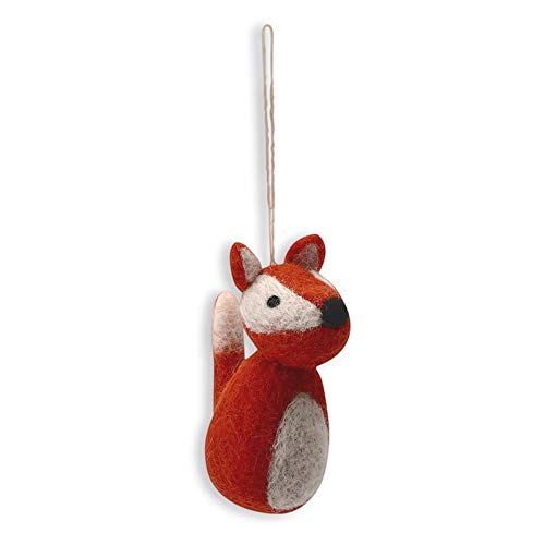 Weihnachtsanhänger Baumschmuck Fuchs Ornament Filz von Én Gry & Sif