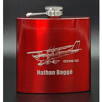Präsentation Cessna 152 Flugzeug 6 Unzen Flachmann - Superb Pilot Luftfahrt Trophäe Hochzeit Geburtstagsgeschenk Farbpalette | Wf von EnFEngraving
